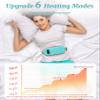 Heat Pad for Period Pain Relief, Upgraded 6 Heat Massage Modes Electric Fast Heating Pad for Lower Back Pain Cramp Menstrual Rechargeable USB Heated Belt Gifts for Women Girls Her Light Blue view 4