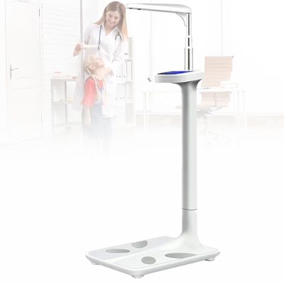 BMI Body Weight Scale, 440LB Load-bearing Physician Body Weight Scale Tool, Ultrasonic Height Body Fat Analyzer, for Weight/Height/Obesity Value,Bluetooth