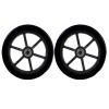 6 Inch Bearing Manual Wheelchair Front Wheel Accessories Universal Wheel Solid Tire Wear-Resistant and Durable(Black) view 1