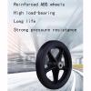 6 Inch Bearing Manual Wheelchair Front Wheel Accessories Universal Wheel Solid Tire Wear-Resistant and Durable(Black) view 4