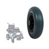 1 Pair of 8inch PU Solid Wheelchair Front Wheels, Non-Inflatable Power Wheelchair Wheels for Many Standard Wheelchair Walkers(Grey) view 2