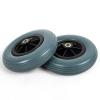 1 Pair of 8inch PU Solid Wheelchair Front Wheels, Non-Inflatable Power Wheelchair Wheels for Many Standard Wheelchair Walkers(Grey) view 4