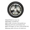 12 Inch Rear Wheels for Electric Wheelchair, 12 1/22 1/4 Pneumatic Tire, Wheelchair Wheels Accessories, Anti-Slip Rubber Wheel, Alloy Hub, Casters Rollers (Color : Black (Set of 2)) view 4