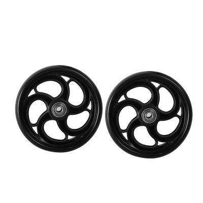 1 Pair 5/6/8inch of Wheelchair Wheels Replacement Parts, Wheelchair Front Wheels Solid Wear Resistant, Walker Accessory Non-Slip Casters(5inch)