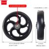 1 Pair 5/6/8inch of Wheelchair Wheels Replacement Parts, Wheelchair Front Wheels Solid Wear Resistant, Walker Accessory Non-Slip Casters(5inch) view 3