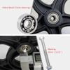 1 Pair 5/6/8inch of Wheelchair Wheels Replacement Parts, Wheelchair Front Wheels Solid Wear Resistant, Walker Accessory Non-Slip Casters(5inch) view 4