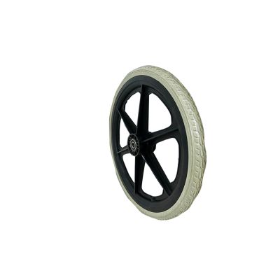 16 Inch Manual Wheelchair Rear Wheel Accessories Solid Tire Light and Convenient Durable Wear-Resistant