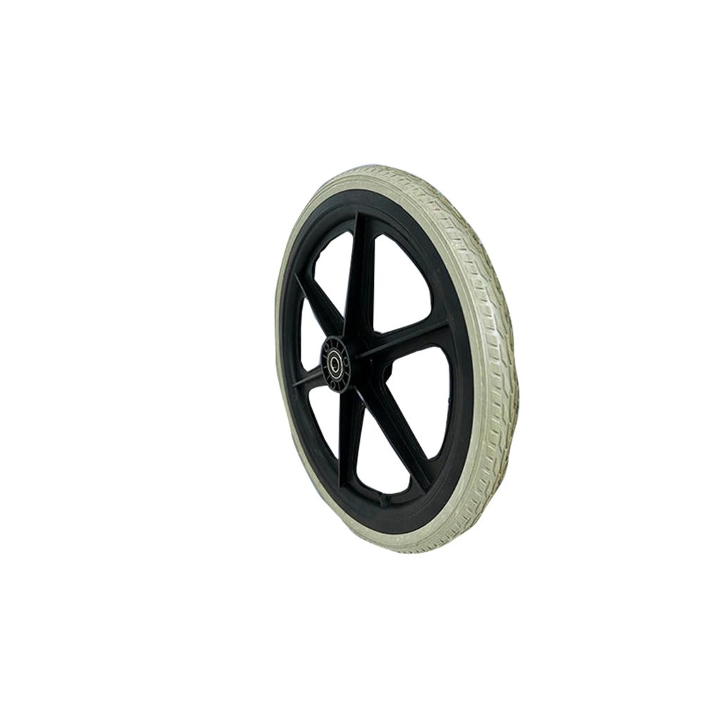 16 Inch Manual Wheelchair Rear Wheel Accessories Solid Tire Light and Convenient Durable Wear-Resistant
