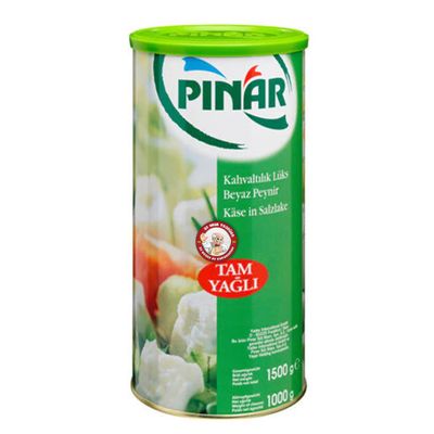 Pinar Full Fat Breakfast Lux White Cheese Tam Yagli Kahvaltilik Beyaz Peynir Net 1000 Gr by BAKKALIM UK
