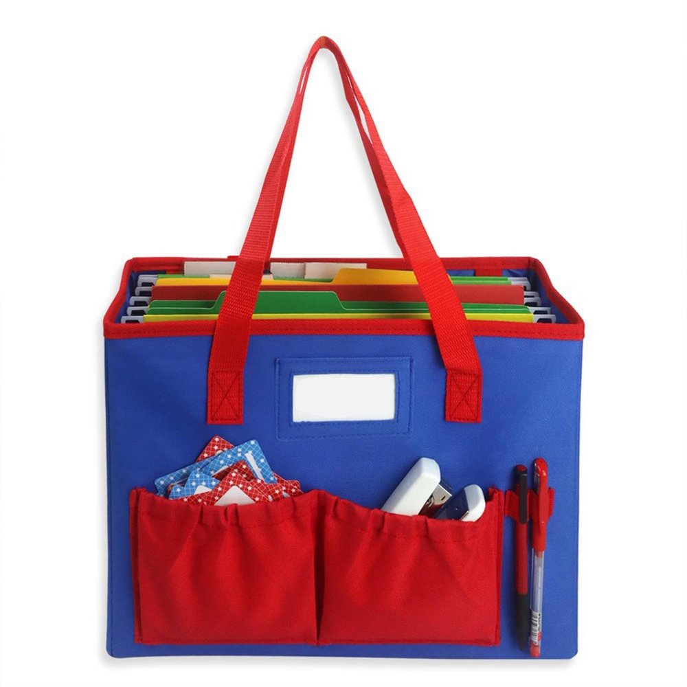 Craft Tote Bags with Handles Metal Frame, Transparent Label Window