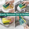 20 Pack Heavy Duty Scrub Sponge Kitchen Cleaning Sponges Dual-Sided Multi-Use Washing-Up Dish Pad for Kitchen Dishes & Bathroom view 3