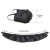 Black Beard Bonnet Beard Bandana for Men Facial Hair Beard Bib Adjustable Beard Guard Cover Mens Bedtime Apron Cap Double Layer, Beard and Mustache Combs, Beard and Mustache Care view 2