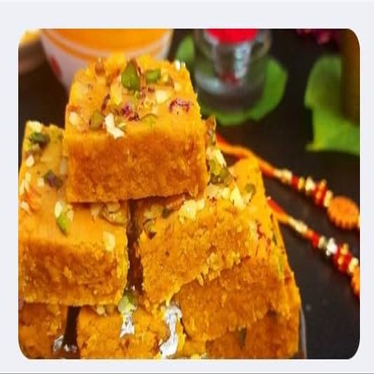 Festival Special Premium (Besan Burfi 500g) Delicious Indian Traditional Sweets To Sweeten Up Your Celebration Best Gift For All Occasions Rakhi,Marriage,Diwali,Holi