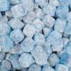 Blue Raspberry Cubes Bag - Blue raspberry flavoured hard boiled sweets with a chewy centre and a crystallised sugar coating (2kg) view 1