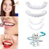 2 Pairs Cosmetic Veneers Teeth Temporary Teeth Braces Smile Teeth Smile Dentures Veneer Fake White Teeth for Men and Women for a Confident Smile  view 4