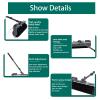 pedenencelia Solar Panel Cleaning Brush,Telescopic Cleaning Brush,Wo Cleaning Modes-Dry Cleaning/Water Cleaning, Adjustable Angle,For Outdoor Cleaning,7.5m view 4