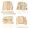 400PCS Wooden Wax Sticks, 4 size,Quality Disposable Wooden Spatulas for Waxing for Eyebrow Face for Hair Removal Body Legs Facial,Wood Craft Sticks for Warm and Hot Waxes view 1