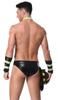 Men's Male Sexy Maid Cosplay Lingerie Underwear Butler Doctor Officer Firemen Play Cosplay Outfits Boxer Briefs Underwear & Collar Lingerie Set for Carnival Party (One Size,D) view 2