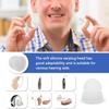 10pcs Hearing Aid Domes 8mm, Medium Double Layer Close Hearing Aid Power Domes Silicone Ear Tips Replacement Resound Hearing Accessories (White) view 3