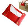 Sanitary Pad Storage Bag - Soft Tissue Holder Reusable Tissue Travel Pouch | Paper PU Leather Case, Sanitary Bags for Bathroom, Small Items view 1