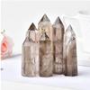 1PC Natural Smoky Quartz Stone Obelisk Quartz Point Wand For Home,Smoky Quartz,50-60mm view 4
