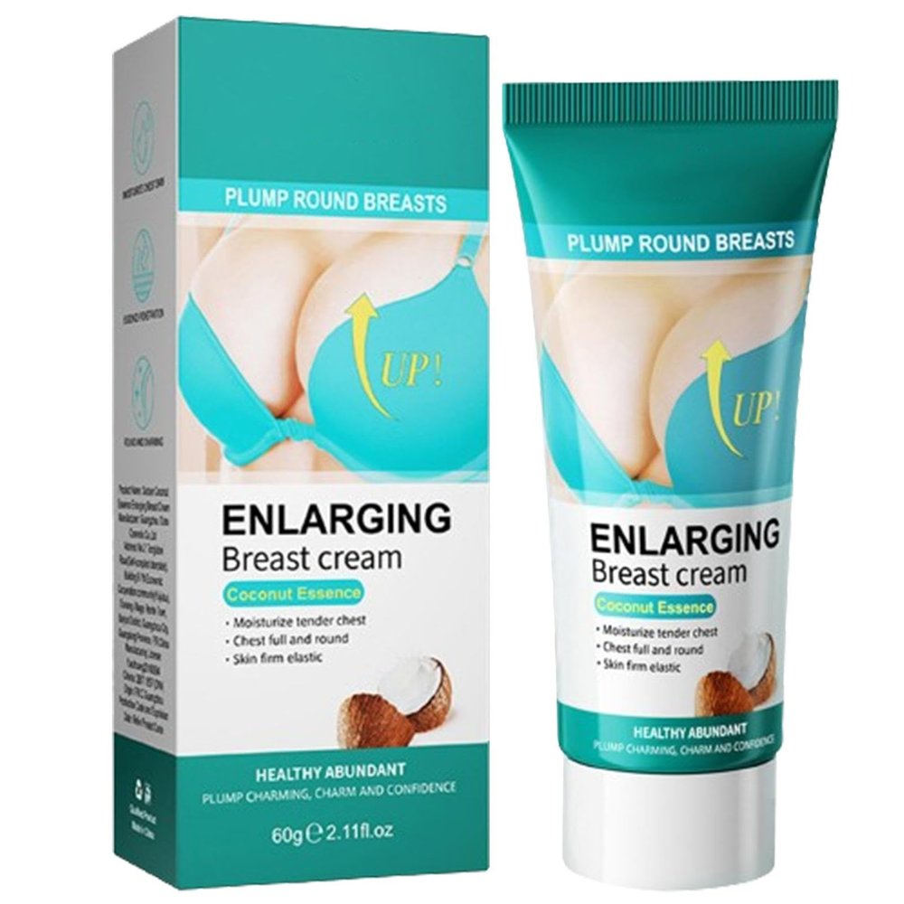 FmtwPhn 2 Breast Enlargement Cream for Fast Growth, 60 g Papaya and Coconut Breast Growth Cream, Breast Firming Cream for Fast Growth for Saggy Breasts