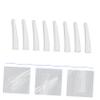 Beatifufu 100pcs Silicone Nipper Covers Protective Sleeves for Bend Clips White Soft Nail Nipper Protective Cover Prevents Accidental Touching for Children and Babies view 4