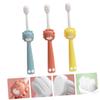 Gogogmee 3pcs Boy Girl Toothbrush Boy Girl Toothbrush Age Comfortable Ergonomic Design Shaped Daily Use Travel view 4