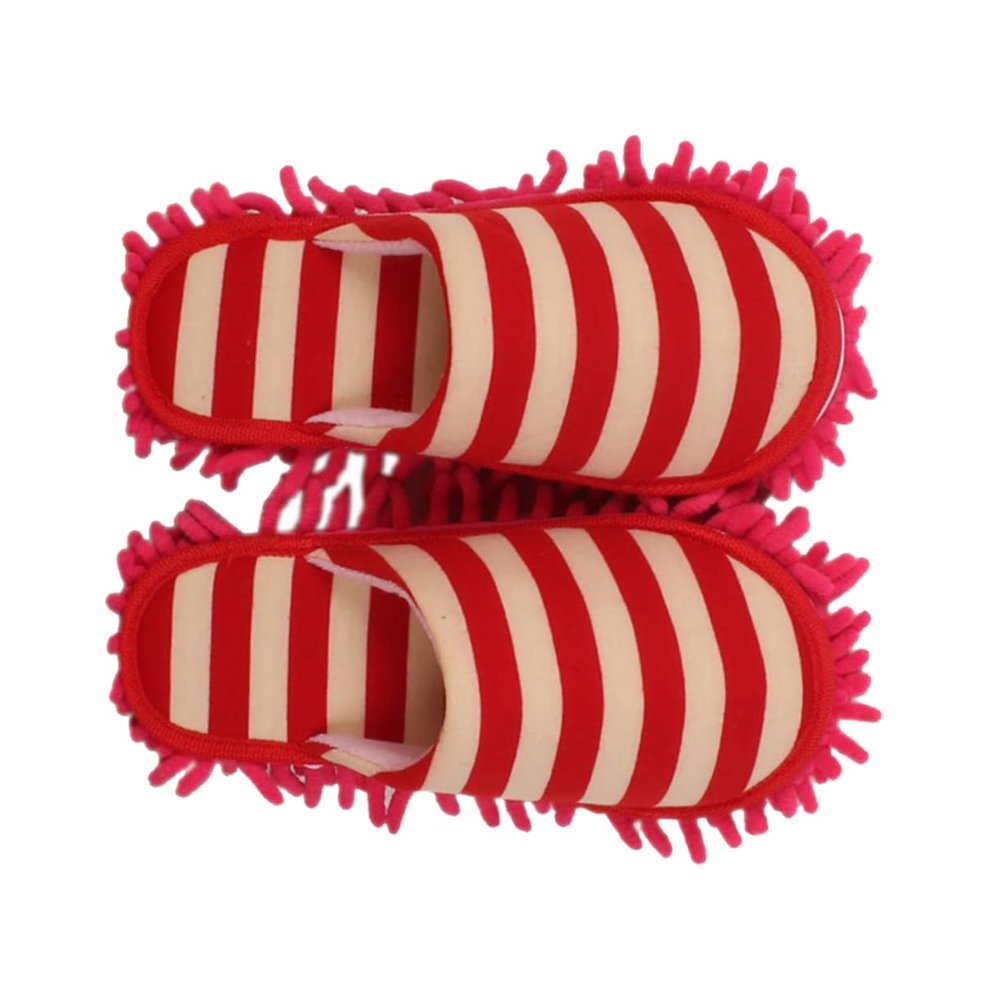 Anneome Fluffy Sliders for Cleaning Lazy Mop Slippers Chenille Cover for Floor Cleaning
