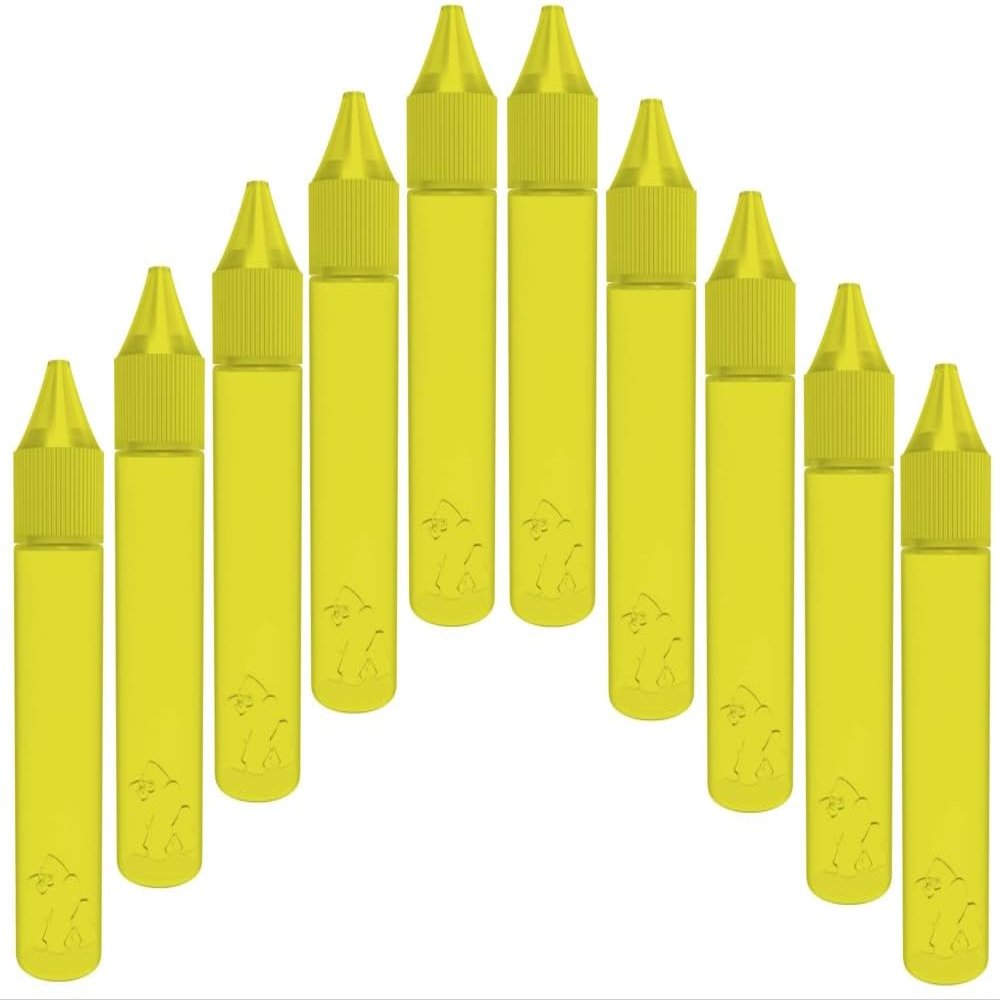 Chubby Gorilla  30ml  soft  LDPE  Unicorn empty bottle  yellow  10-pack