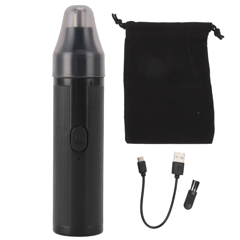 Sunicon Ear and Nose Hair Trimmer Clipper, Rechargeable Portable Professional Painless Eyebrow Facial Hair Trimmer Easy to Clean Nose Hair Clipper for Men Women