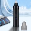 Sunicon Ear and Nose Hair Trimmer Clipper, Rechargeable Portable Professional Painless Eyebrow Facial Hair Trimmer Easy to Clean Nose Hair Clipper for Men Women view 3