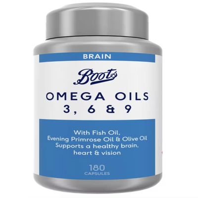 Boots Omega Oils 3 6 & 9 180 Capsules (6 Month Supply)