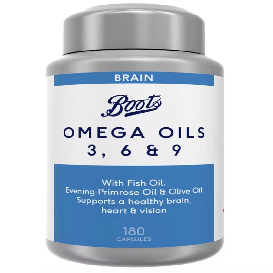 Boots Omega Oils 3 6 & 9 180 Capsules (6 Month Supply)