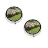 Sheep and Lambs Printed Mini Round Pill Box,Pill Box 3 Compartment Medicine Pill Case, Pill Organizer Travel Pillbox, Portable Pill Box for Pocket, Home, Office Use view 1
