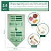 Great Lakes 2.6 Gallon Compostable and Biodegradable Kitchen Food Scrap Trash Bag, 100 Count, Small Compostable Bag For Kitchen Food Scrap, Certified by BPI and OK Compost Home, Green view 2