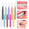 100Pcs Braces Brush for Cleaning Braces, Floss Picks Interdental Brushes Flossers for Braces Teeth Cleaning Kit Braces Toothpicks Flossing Head Cleaning Tool view 2