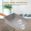 3 Pcs Stainless Steel Mini Desktop Dustpan Set - Compact Silver Dust Pan for Kitchen, Office, and Home Cleaning view 2