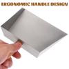 3 Pcs Stainless Steel Mini Desktop Dustpan Set - Compact Silver Dust Pan for Kitchen, Office, and Home Cleaning view 3