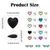 10 Pairs Anti-Slip Glasses Ear Grips Heart-Shaped Glasses Ear Cushions Soft Eyewear Retainer for Most Types Eyeglasses Reading Glasses and Sunglasse view 2