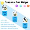 10 Pairs Anti-Slip Glasses Ear Grips Heart-Shaped Glasses Ear Cushions Soft Eyewear Retainer for Most Types Eyeglasses Reading Glasses and Sunglasse view 3