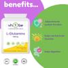 L-Glutamine Supplement 500mg  90 Capsules | Vegan Friendly | Supports Muscle Recovery & Gut Health | Non-GMO, Vegan-Friendly by vh1be view 2