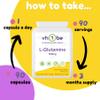 L-Glutamine Supplement 500mg  90 Capsules | Vegan Friendly | Supports Muscle Recovery & Gut Health | Non-GMO, Vegan-Friendly by vh1be view 3