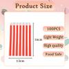 100pcs 5x7'' Red Stripe Paper Bag Sweet Candy Bags for Sweets,Red Sweetie Party Bags for Kids Girls Boys Christmas Halloween Wedding Birthday Party view 2