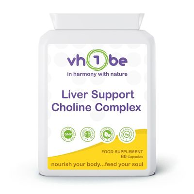 Liver Support with Choline 60 Capsules - Supports The Maintenance of Normal Liver Function