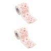Healvian 2rolls Valentine Toilet Paper Roll Decorative Bathroom Supplies Printed Paper Towels for Dispenser Tissue view 1