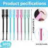 8-in-1 Nose & Ear Hair Remover - 360 Rotating Portable Manual Trimmer with Nose Hair Knife for Women & Men view 2