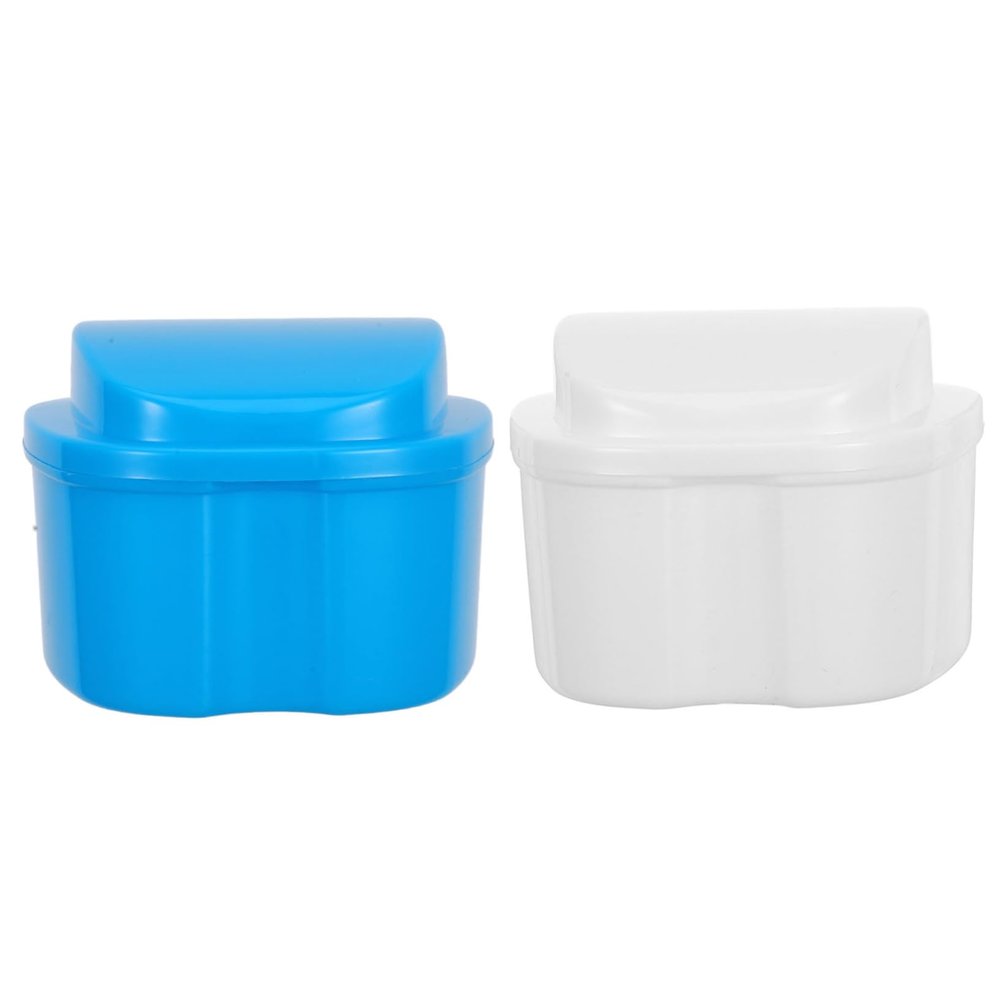Healvian 8pcs Portable Retainer Storage Box Safe Container for Retainer and Artificial Tooth Keeping Convenient Case for Daily Oral Care Use