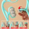6 Wheel Pressure Point Neck Massager,Neck Handheld Massager with 6 Balls Massage Point,Neck and Shoulder Hand Massager with 6 Ball Massage Points view 2