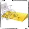 IMUNKT 2 3 4 5 6 Inch Rise Curb Ramp, Wheelchair Threshold Ramp, Rubber Kerb Ramps, Non-Slip Ramp For Driveway, Sidewalk, Car, Scooter, Supermarkets Entrance, Garage(Yellow,50x27x11cm) view 1